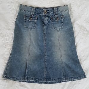 UNIONBAY Denim Trumpet Skirt